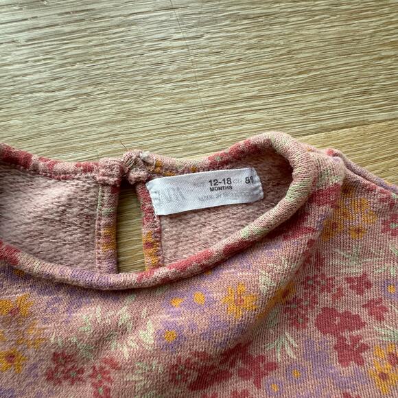 Zara Toddler Girl Long Sleeve Dress - Size 12-18m - Picture 2 of 4